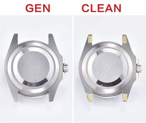 Replica Watch Clean Factory Rolex Submariner 126610LV-0002 Super Clone vs Original -Case Back Comparison