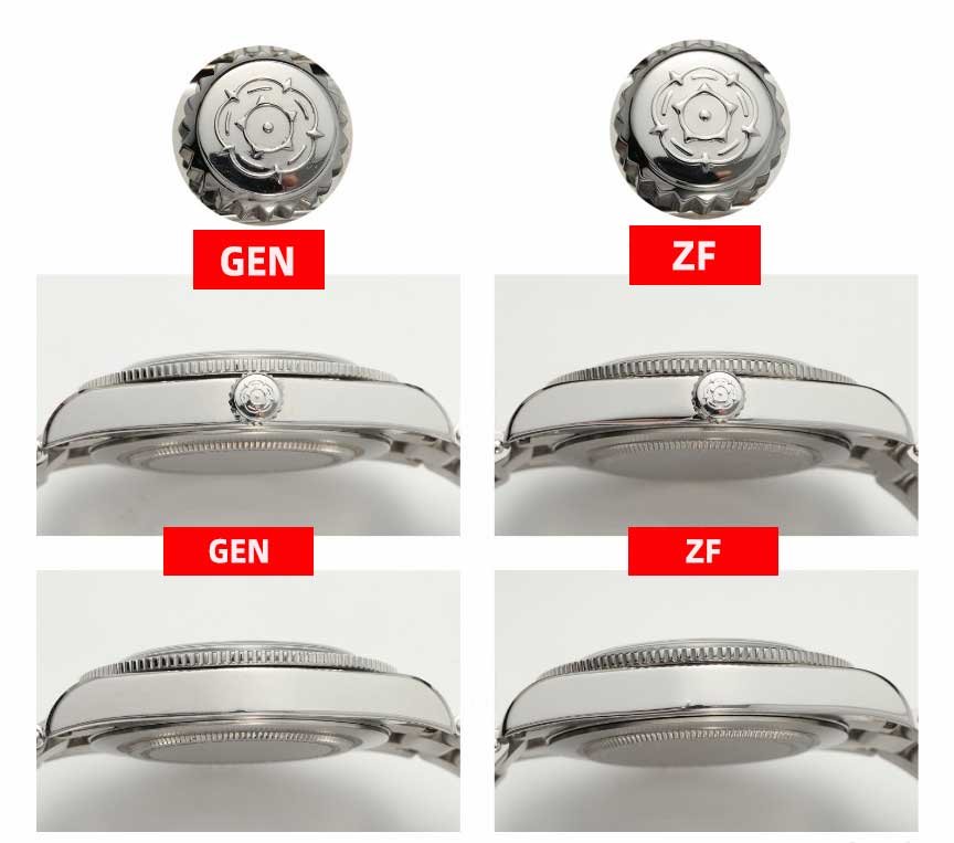 ZF Factory Tudor Black Bay 54 M79000N-0001 Replica Watch vs Real: Case & Crown Comparison