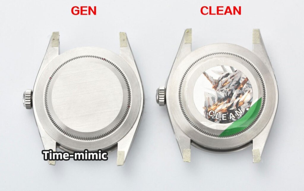 CLEAN Factory Rolex Explorer 224270 Super Clone Fake Watch vs Real:Case Back Comparison