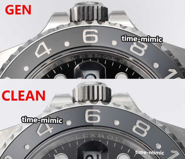 Clean factory rolex gmt master 2 replica watches vs. Genuine – Cerachrom Bezel Comparison