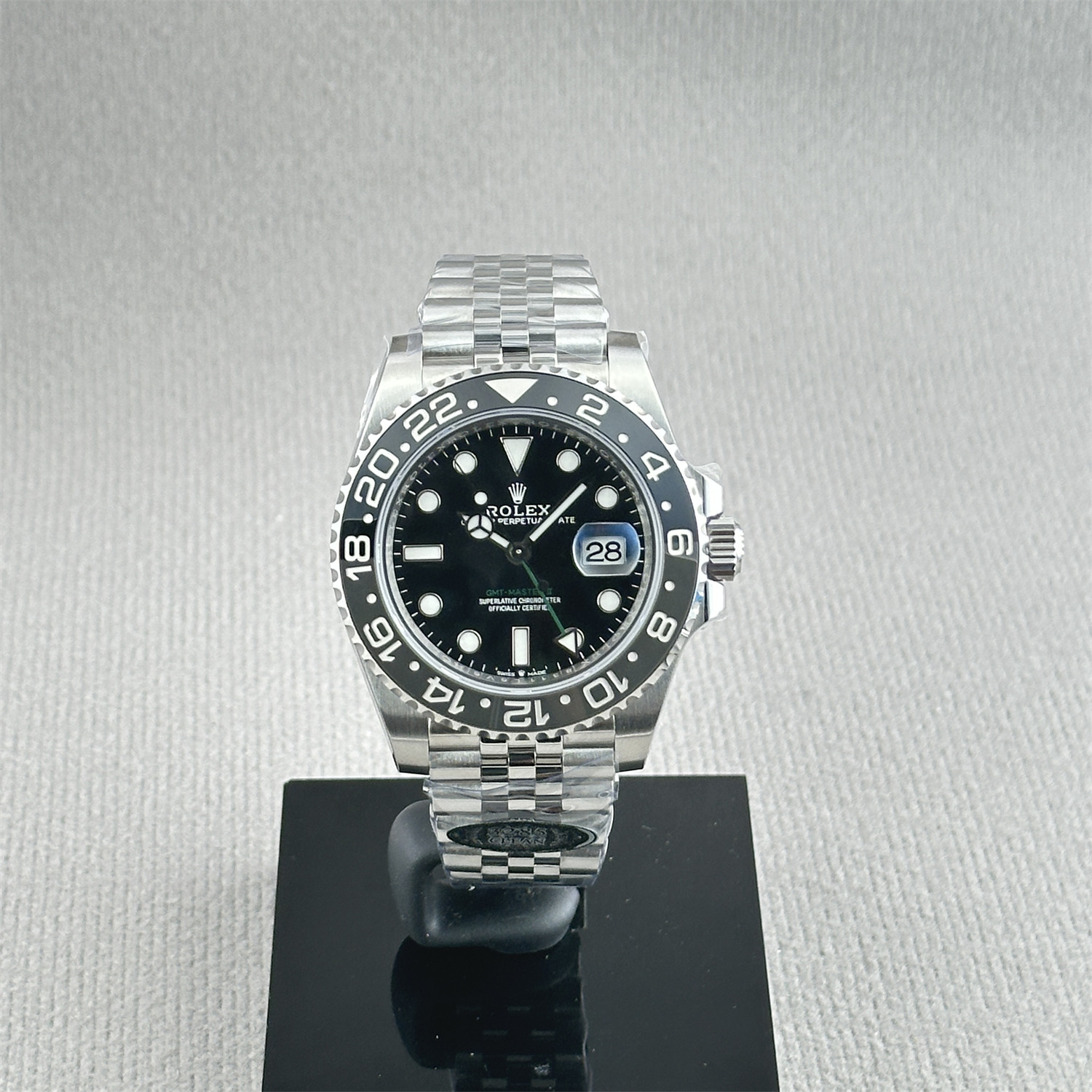 Clean Factory Super Clone Watch 1:1 Rolex GMT-Master II M126710GRNR-0003 (black-gray bezel) Replica Watch