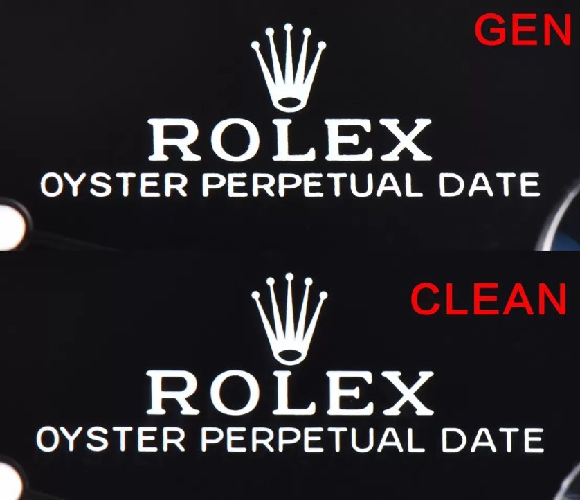 Replica Watch Clean Factory Rolex Submariner 126610LV-0002 Super Clone vs Original - Dial font comparison