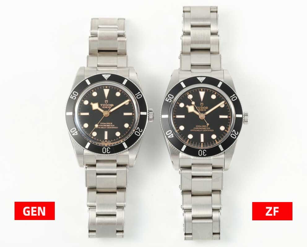 ZF Factory Tudor Black Bay 54 M79000N-0001 Replica Watch vs Real: Exterior Comparison