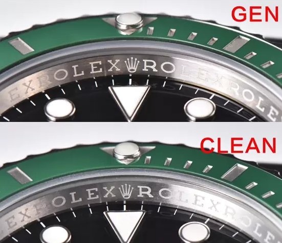 Replica Watch Clean Factory Rolex Submariner 126610LV-0002 Super Clone vs Original - Inner Bezel Engraved Comparison