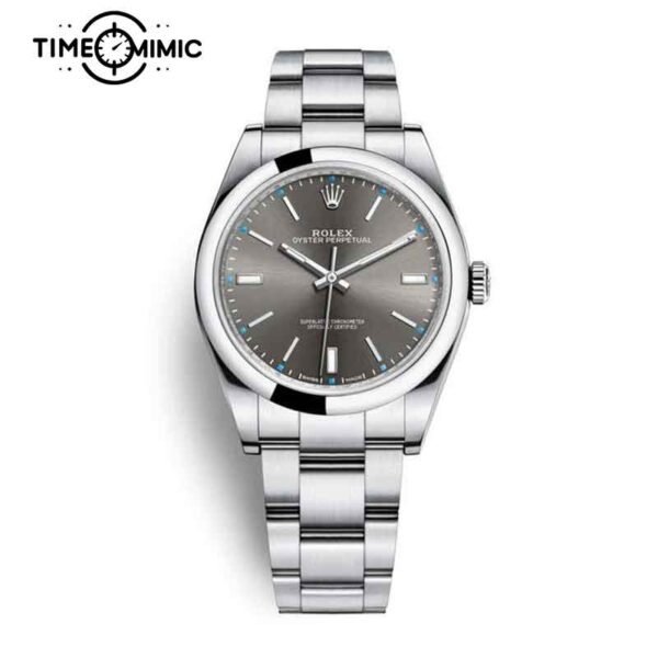 Replica Rolex Oyster Perpetual Grey 114300-39mm Fake Watch clone