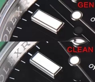 Replica Watch Clean Factory Rolex Submariner 126610LV-0002 Super Clone vs Original - rectangle Scale Nail Comparison