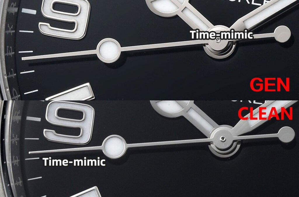 CLEAN Factory Rolex Explorer 224270 Super Clone Fake Watch vs Real:second hand comparison