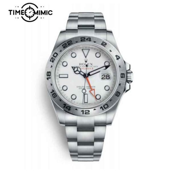 Super replica Rolex Explorer II 216570-42mm White Dial Fake watch clone