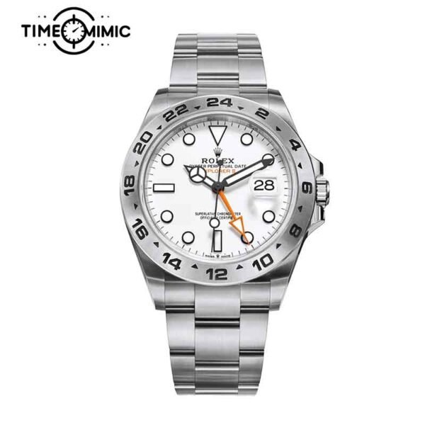 Super replica Rolex Explorer II 226570-42mm White Dial Fake watch clone