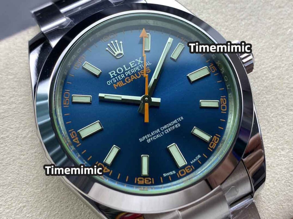 VS factory Rolex Milgauss 116400GV Super Clone Watches Green Sapphire Crystal