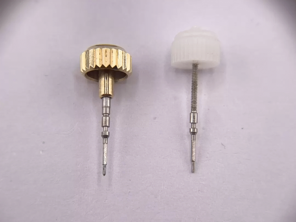 Fake vs Real: Shanghai 4131 Movement vs Genuine Rolex 4131 Movement:Crown Comparison