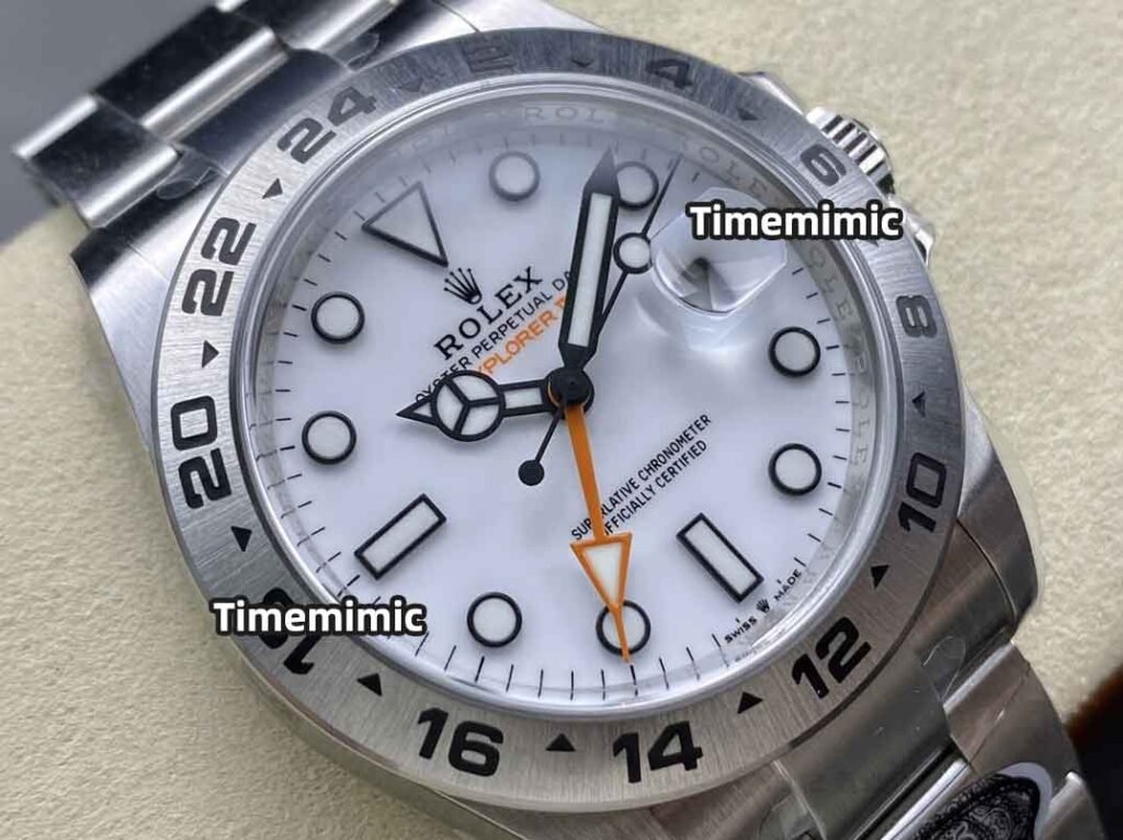 Clean Factory Rolex Explorer II m226570-0001 replica watch Dial Details