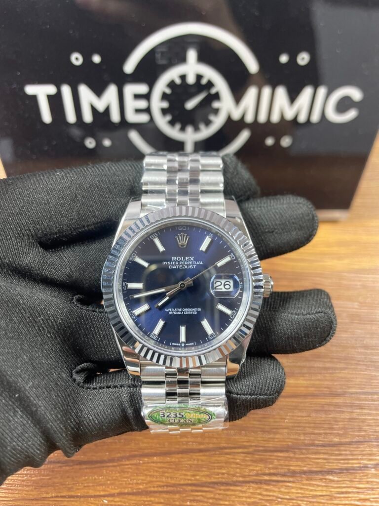 Clean Factory Rolex Datejust 41 Super Clone Blue Dial Watch