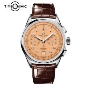 Supper Replica Breitling Premier B01 Chronograph Cuivre Dial AB0145331K1P1-42mm Fake Watches clone