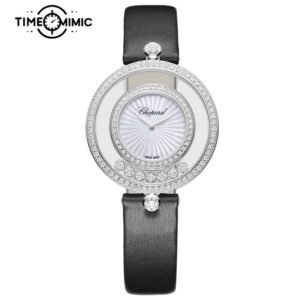 Supper Replica Chopard Happy Diamonds 209426-1201 Skeleton 7 Floating Diamonds 32mm Womens Fake Watches Clone