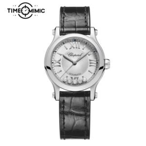 Supper Replica Chopard Happy Sport 278573-3011 30mm 5 Floating Diamonds Womens Fake Watches Clone