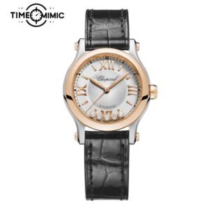 Supper Replica Chopard Happy Sport 278573-6013 30mm 5 Floating Diamonds Womens Fake Watches Clone