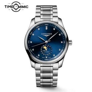 Super Replica Longines Master Collection MoonPhase Diamond L2.909.4.97.6 40mm Fake Watches Clone