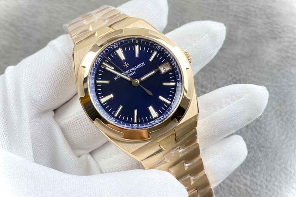 Vacheron Constantin Overseas 4500V/210R-B705 Rose Gold Blue Dial Replica Watch