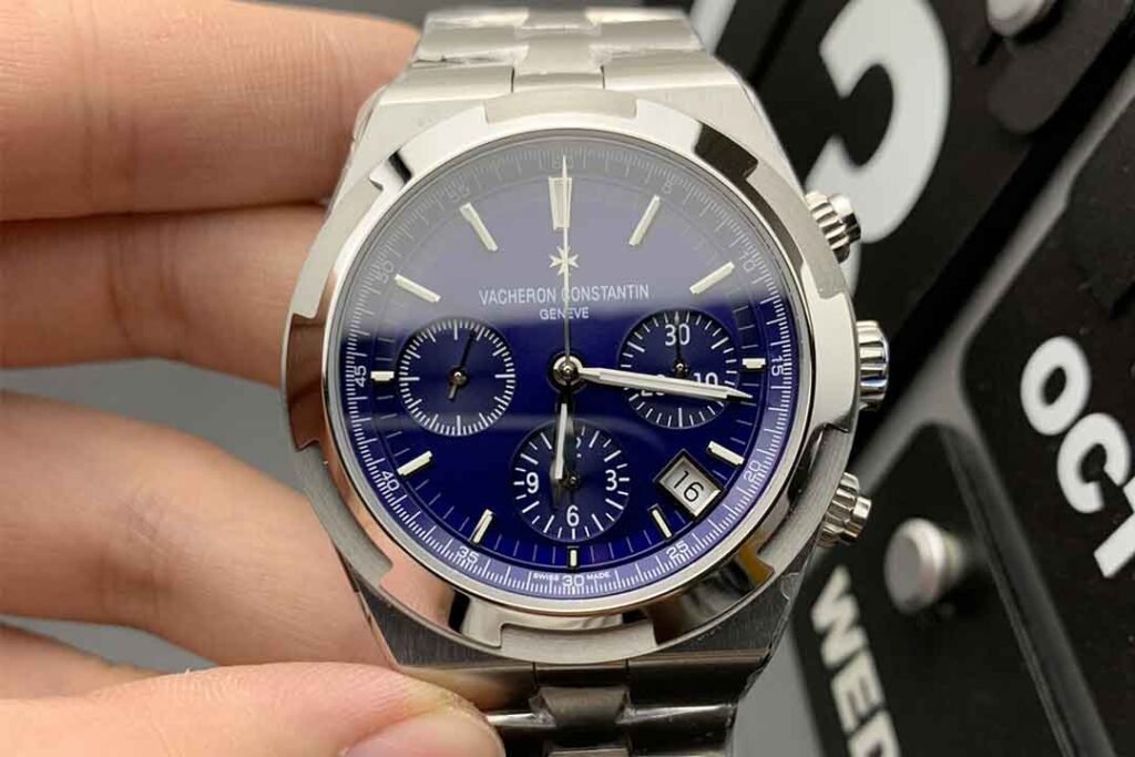 Vacheron Constantin Overseas Chronograph 5520V/210A-B148 Blue Dial Replica Watch
