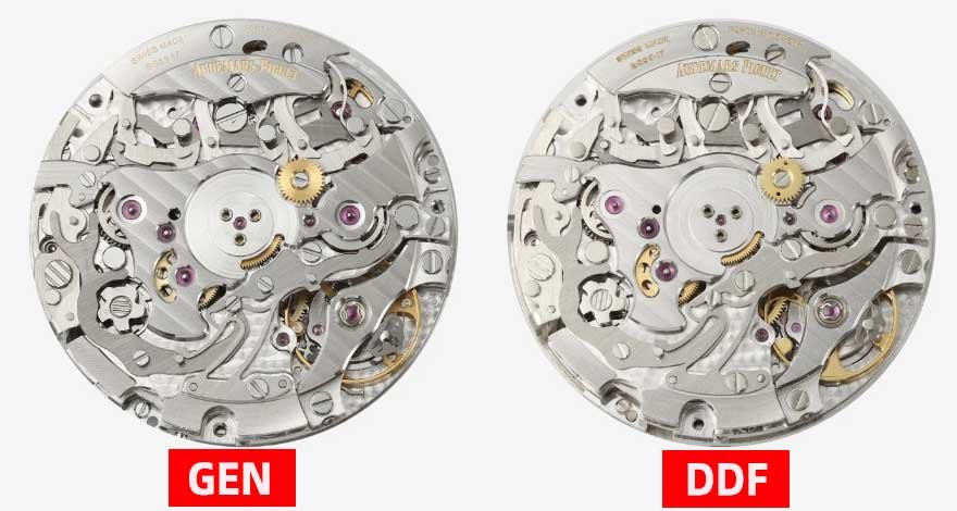DDF Factory Audemars Piguet Royal Oak 26240ST.OO.1320ST.07 Replica vs Real Movement Comparison