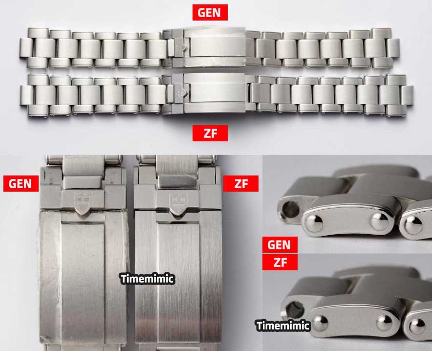 ZF Factory Tudor Black Bay GMT M79470-0001 Replica vs Real Watch：Bracelet Comparison