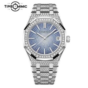 Supper Replica Audemars Piguet Royal Oak Iced Out Diamond 15512BC.ZZ.1322BC.01-41mm Fake Watches Clone