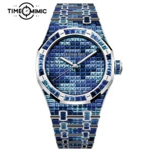 Supper Replica Audemars Piguet Royal Oak Iced Out Diamond 15514BC.YY.1284BC.04-41mm Fake Watches Clone