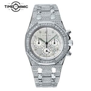 Supper Audemars Piguet Royal Oak Chronograph Replica Iced Out Diamond 25967BC.ZZ.1185BC.01 39mm Fake Watches Clone
