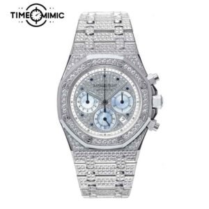 Supper Audemars Piguet Royal Oak Chronograph Replica Iced Out Diamond 25978BC.ZZ.1190BC.01 39mm Fake Watches Clone