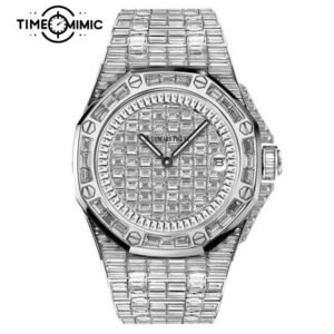 Supper Replica Audemars Piguet Royal Oak Offshore Iced Out Diamond 67543BC.ZZ.9185BC.01-37mm Fake Watches Clone