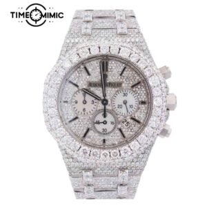 Supper Audemars Piguet Royal Oak Fully Iced Out Diamond Chronograph Replica Fake Watches Clone