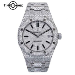 Supper Audemars Piguet Royal Oak Fully Iced Out Replica Diamond Fake Watches Clone